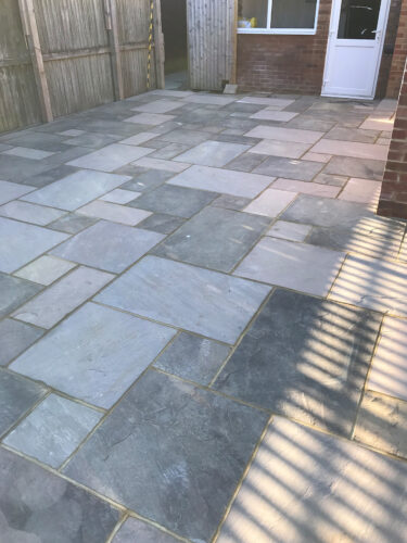 Large Indian Stone Patio made by River ODP in Eastbourne