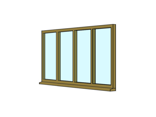 Timber Quadruple Casement Windows
