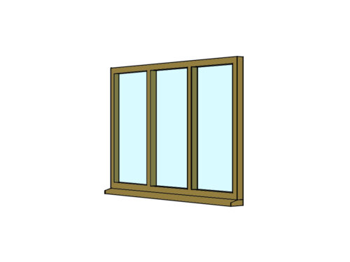 Timber Triple Casement Windows