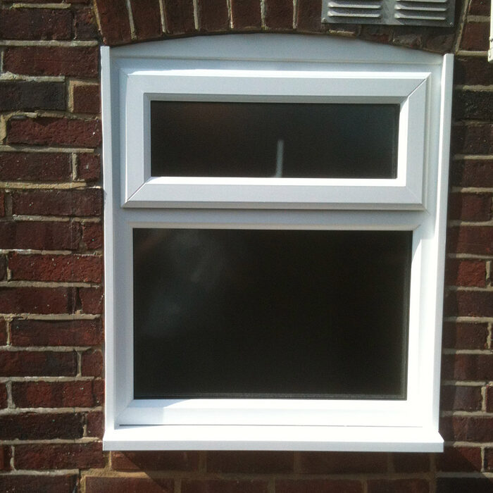 White UPVC Casement window with top leaf installed by River.ODP builders in Walton on Thames in Surrey