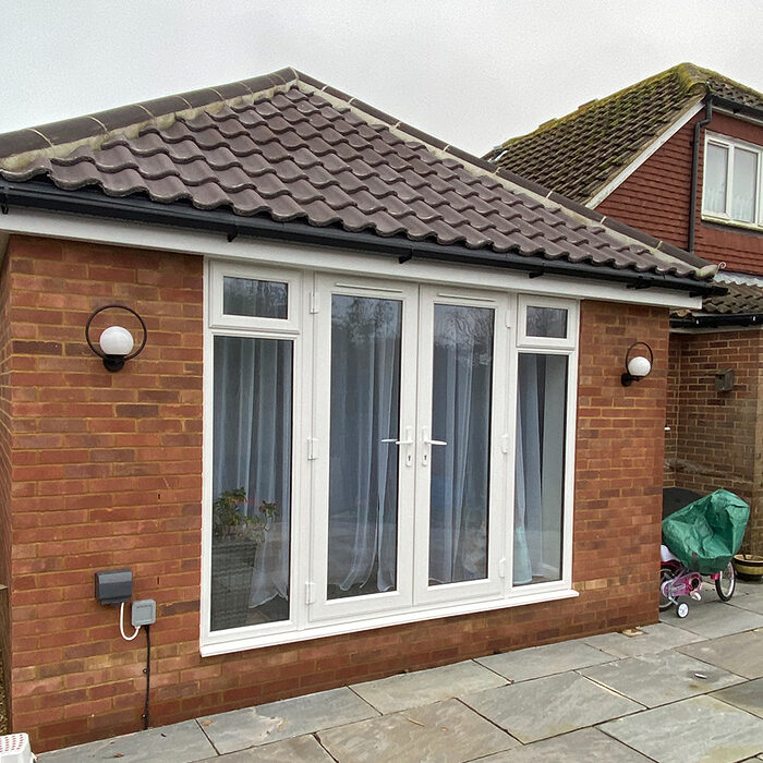 House Extension with French doors in Bexhill built by contractor River ODP