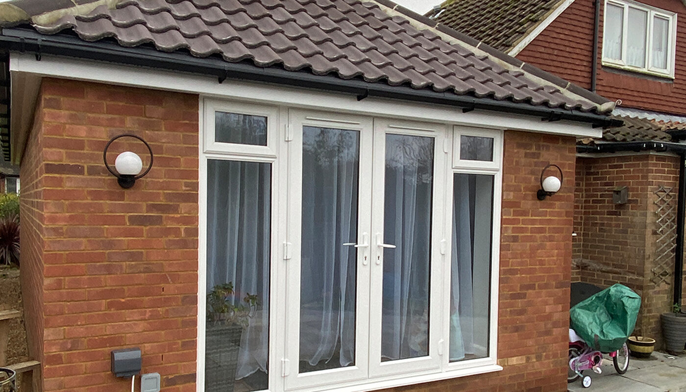 House Extension with French doors in Bexhill built by contractor River ODP