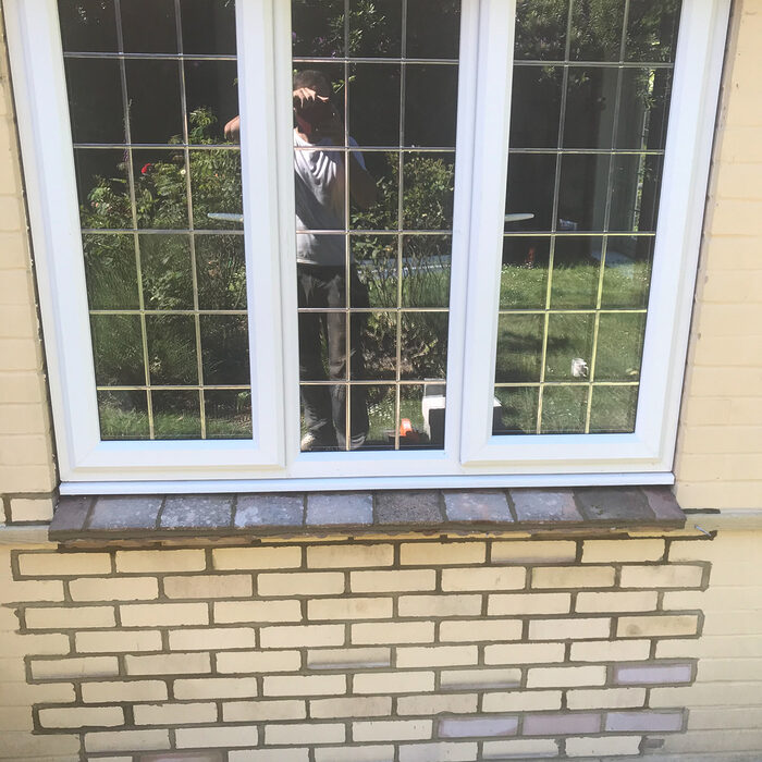 White UPVC triple Casement window with leaded bars installed by River.ODP in Guildford in Surrey