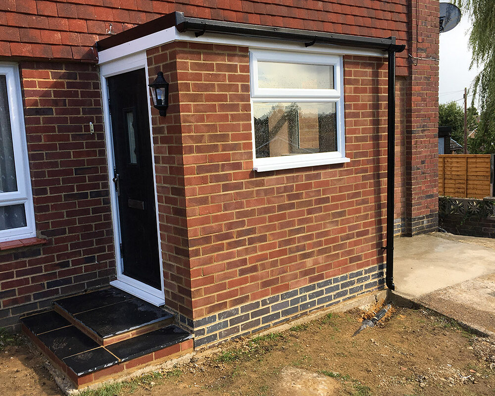 Porch after rebuild.