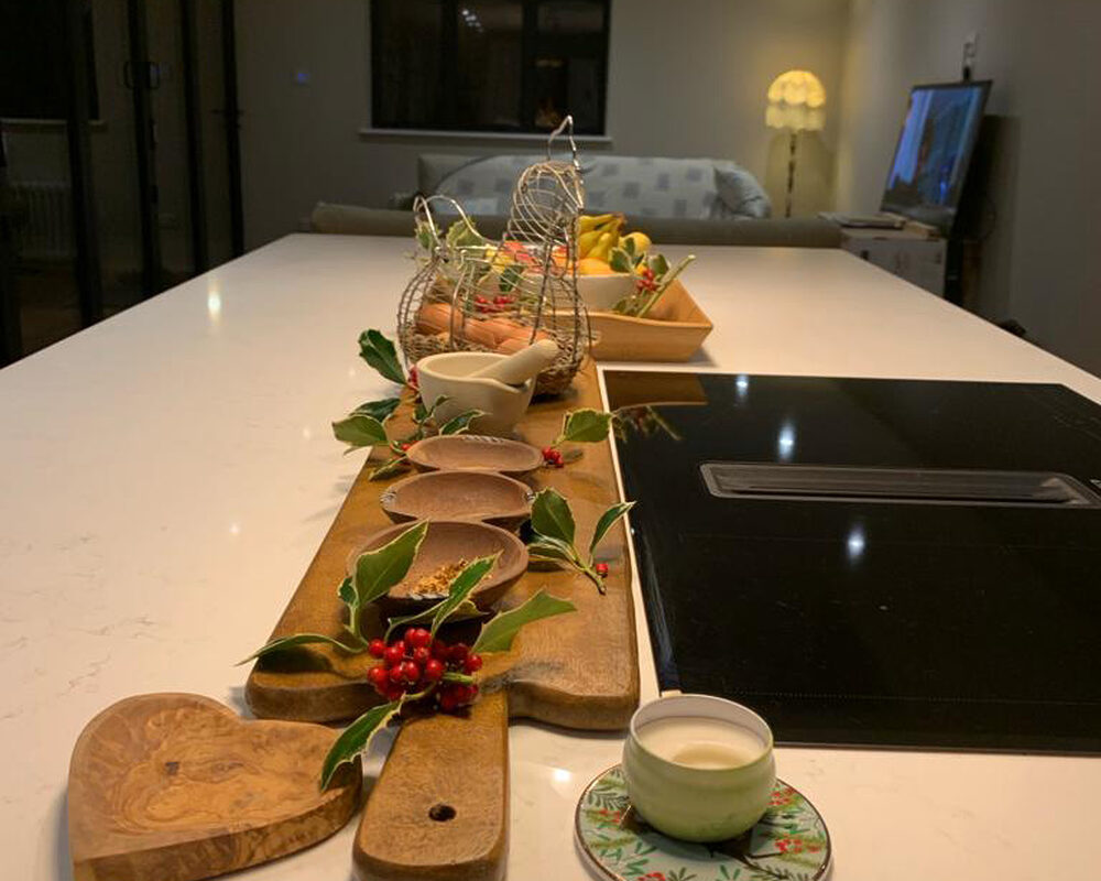 Open-plan kitchen in Magham Down installed by River.ODP