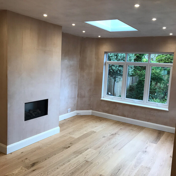 Just finished extension with uPVC windows triple with top leaves and roof lantern window build by River.ODP in Cobham in Surrey