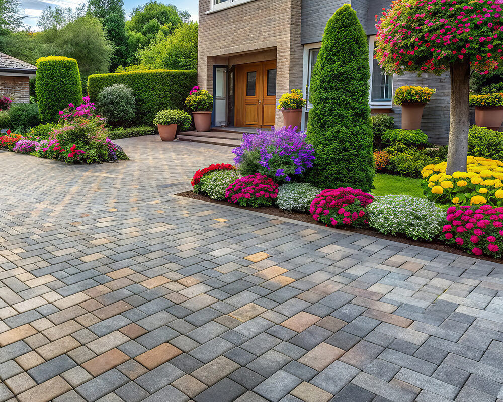 Paving Block Patio and Driveway