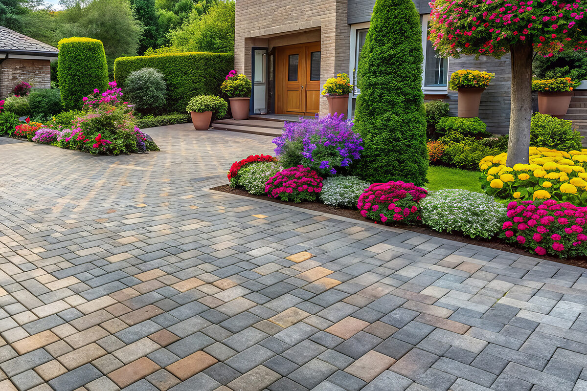 Paving Block Patio and Driveway