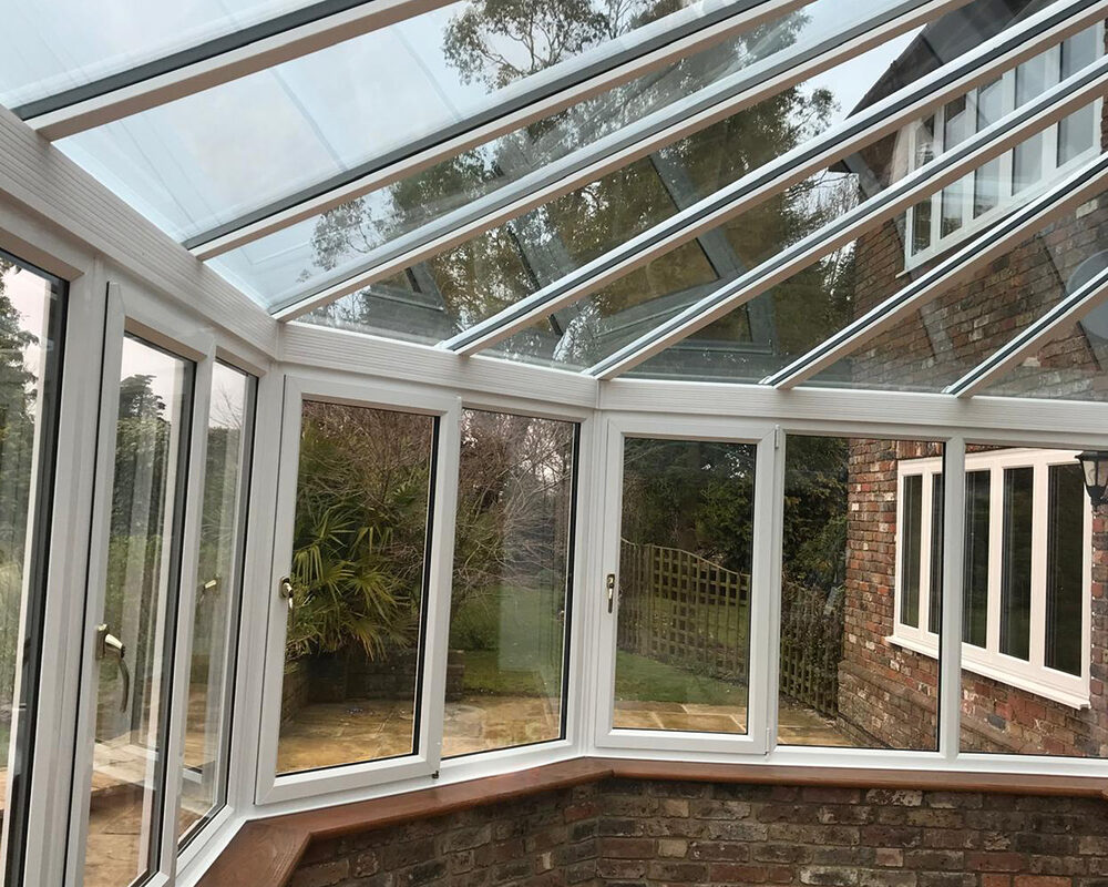 White Victorian conservatory built by building company River.ODP in Hasting East Sussex.