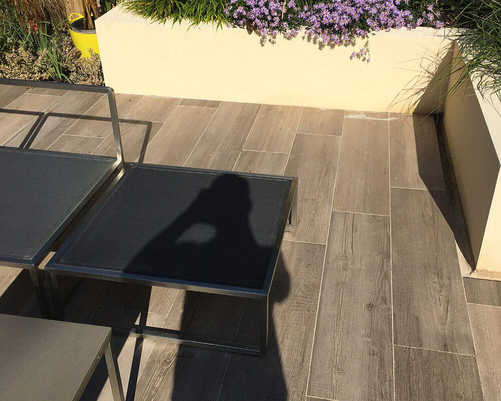 Porcelain Tiles Patio installed by building Company River ODP in Lindfield
