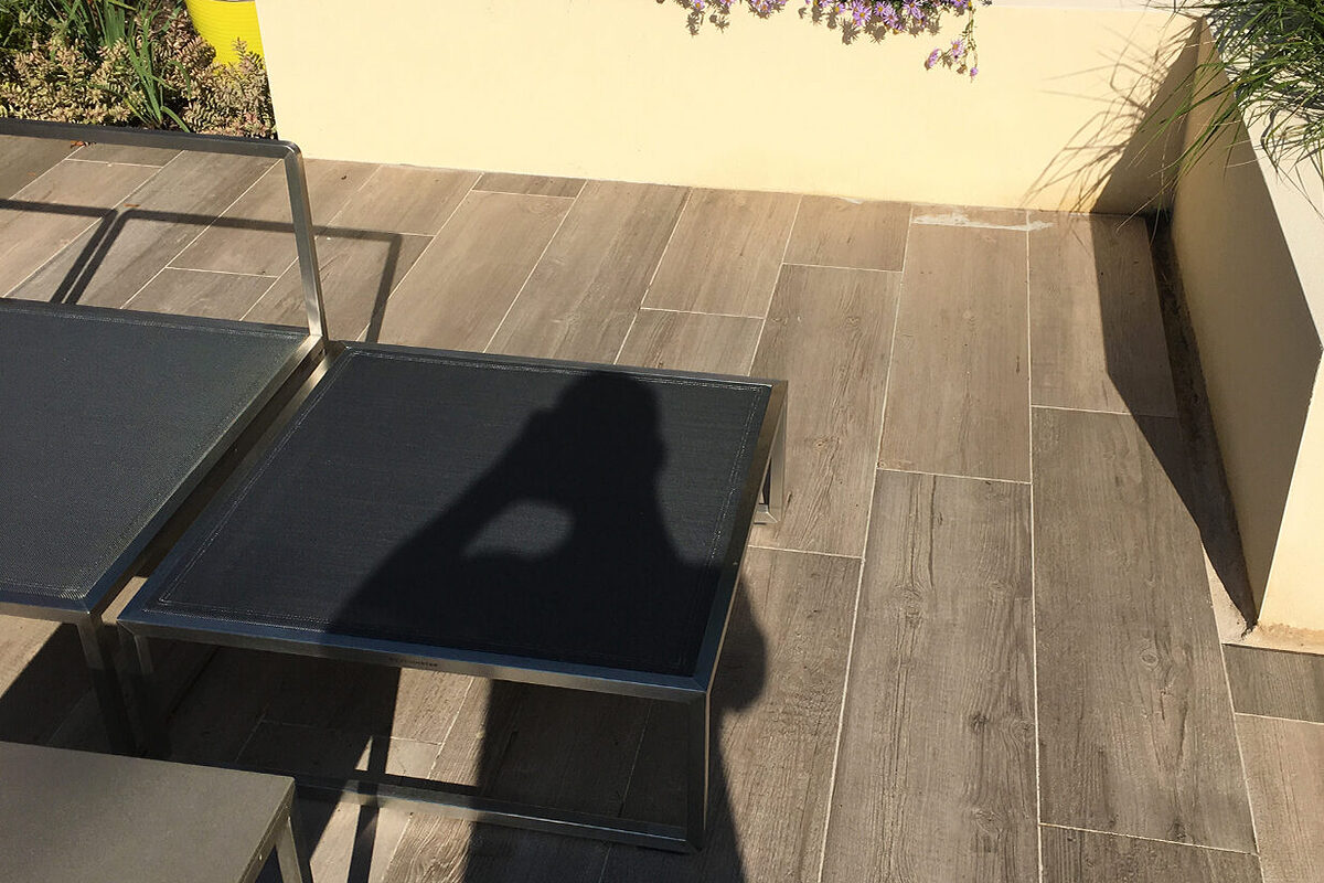 Porcelain Tiles Patio installed by building Company River ODP in Lindfield