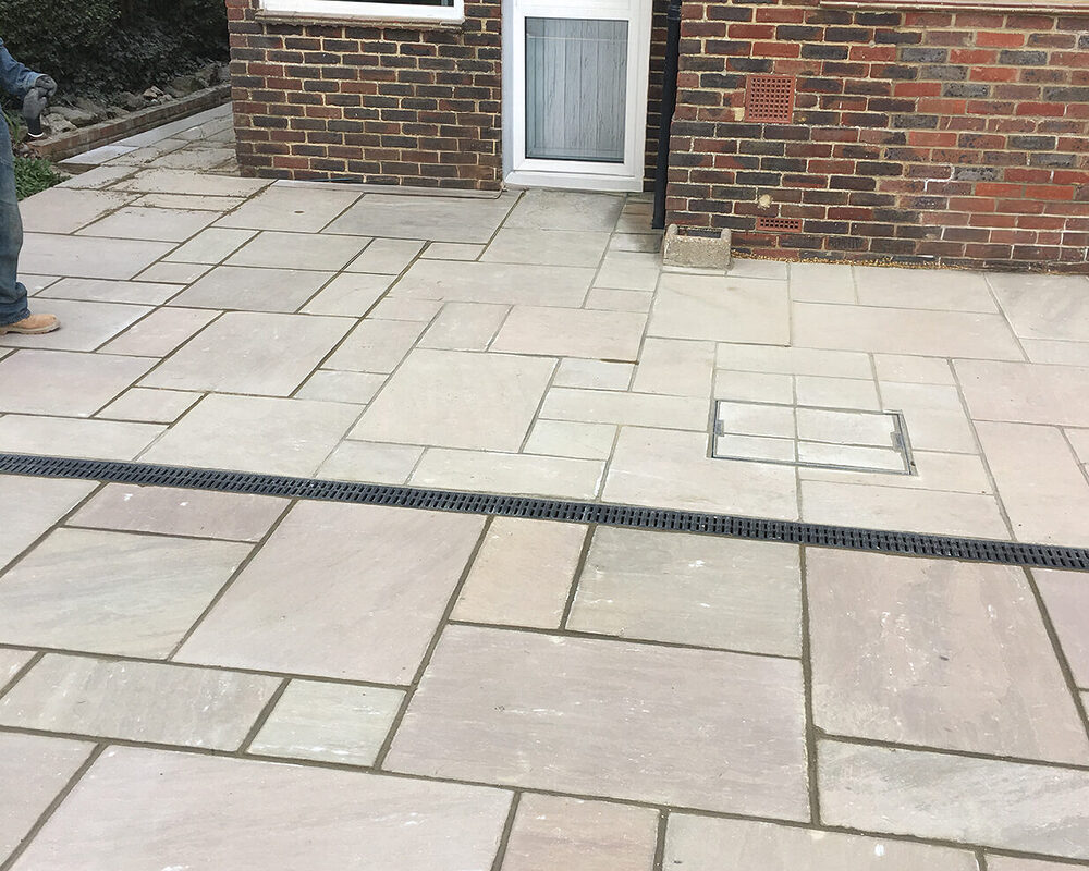 Indian Stone Patio built by River ODP in East Sussex