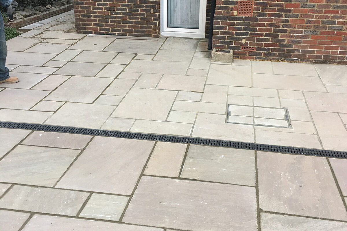 Indian Stone Patio built by River ODP in East Sussex