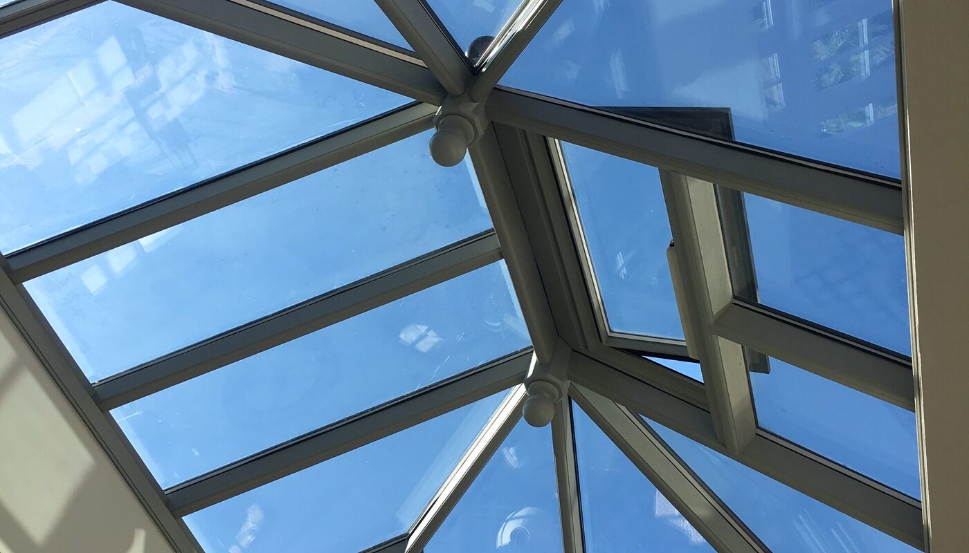 Lantern roof mounted in orangery in Eastbourne East Sussex